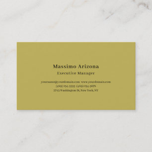 Guld Färg Enkel Professionell Modern Minimalistisk Visitkort