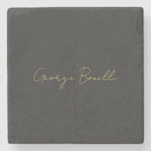 Guld Färg Grått Classical Personal Customize Chic Stenunderlägg