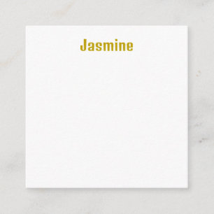 Guld Färg Kalligrafi Professionell Namn Tilläggskort