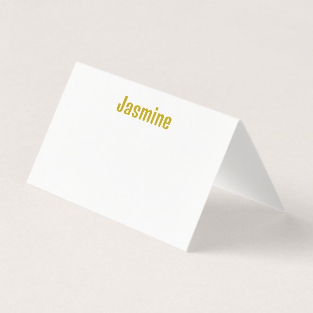 Guld-Färg-kort för Professionell i Namn Kort (Framsida)