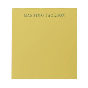Guld Färg Minimalistisk Enkel Modern  Anteckningsblock