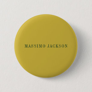Guld Färg Minimalistisk Enkel Modern Knapp