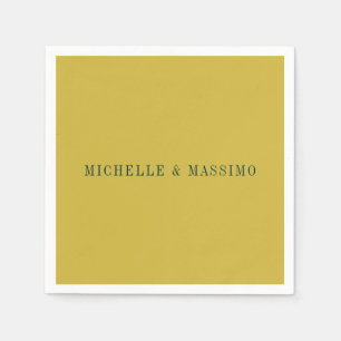 Guld Färg Minimalistisk Enkel Modern Pappersservett