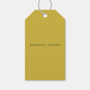 Guld Färg Minimalistisk Enkel Modern Presentetikett