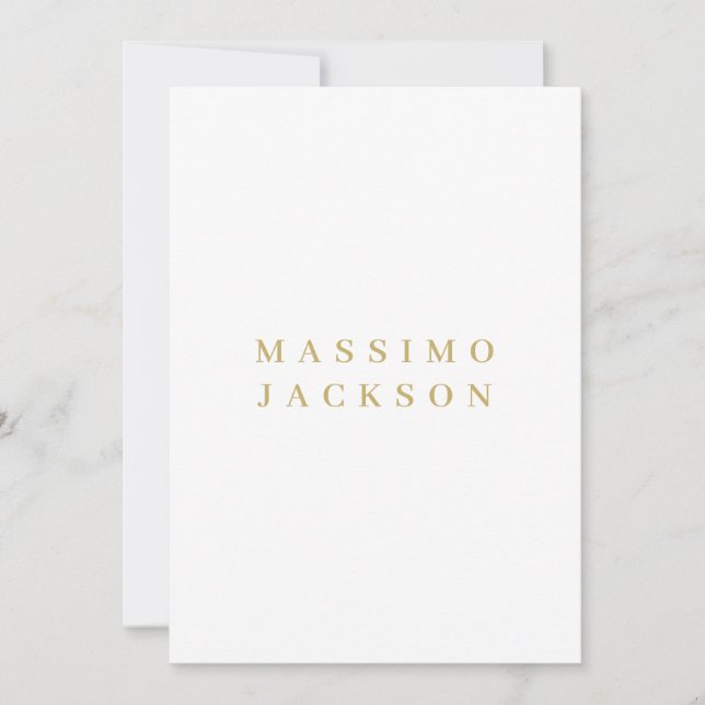 Guld Färg Minimalistisk Professionell Serif Font (Framsida)