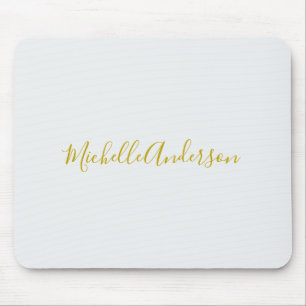 Guld Färg, modern, minimalistisk handstil Namn Musmatta