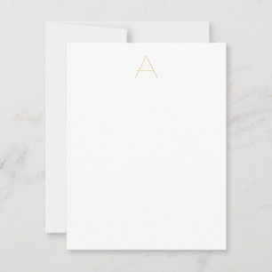 Guld Färg Monogram Professionell Anpassningsbar OSA Kort