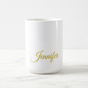 Guld färg namn professionell minimalistisk modern kaffemugg