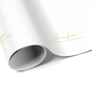 Guld färg namn professionell minimalistisk modern presentpapper