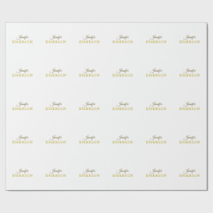 Guld färg namn professionell minimalistisk modern presentpapper