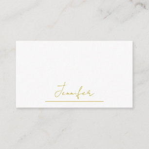 Guld färg namn professionell minimalistisk modern  tilläggskort