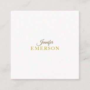 Guld färg professionell minimalistisk modern enkel tilläggskort