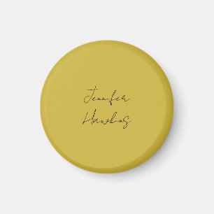 Guld färg professionell, vanlig handskrift magnet