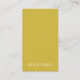 Guld Färg Trendig Modern Minimalistiskt Ditt Namn Tilläggskort