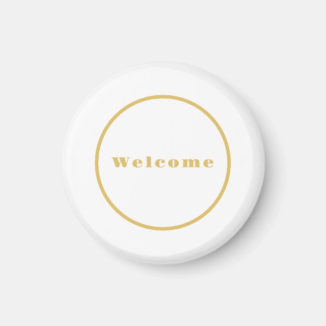 Guld Färg välkomnar den minimalistiska Professione Magnet (Framsidan)