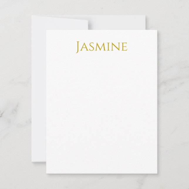 Guld Färg, vanlig, minimalistisk Professionell Nam OSA Kort (Framsida)