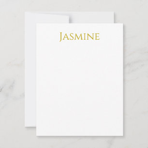 Guld Färg, vanlig, minimalistisk Professionell Nam OSA Kort