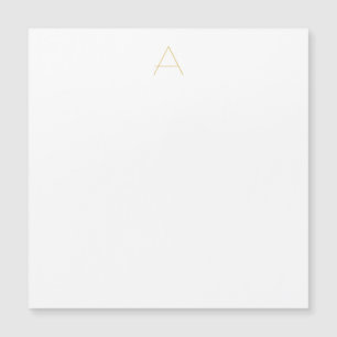 Guld Färgad Monogram Professionell Magnetisk Kort