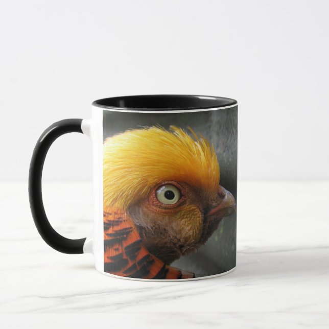Guld Fasan Keramisk Mugg (Vänster)