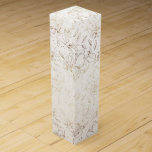 Guld Faux Elegant Hand plockade Blommigt Bröllop G Presentask För Vinflaska<br><div class="desc">Guld Faux Elegant Blommigt Bröllop Gift vin box *falsk folie - en del av en samling</div>
