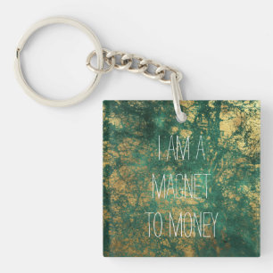 Guld Faux Foil and Grönt Money Manifestation Quot