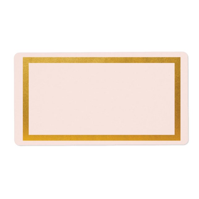 Guld Faux Foil Blank Fraktsedel (Framsidan)