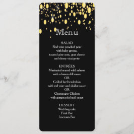 Guld, Faux Foil Bubbles, Snyggt, Anpassningsbar Me Meny