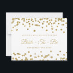 Guld Faux Glitter Confetti White Möhippa Adress Rådkort<br><div class="desc">Guld Faux Glitter Confetti White Möhippa Advice-kort / Önskemål för bride / Newlyed Advice-kort / Möhippa Game-kort / Bröllop Advice-kort / Bröllop Önskemål-kort - perfekt för möhippor och bröllop.</div>