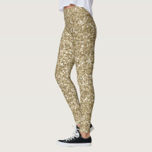 Guld Faux Glitter