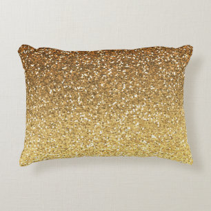Guld- Fauxglitter Ombre Prydnadskudde