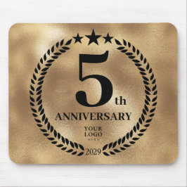 Guld - femårsdag för firandet musmatta