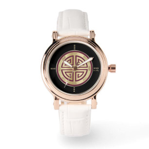 Guld Feng Shui Luxury Symbol Watch Armbandsur