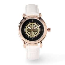 Guld Feng Shui Luxury Symbol Watch Armbandsur