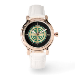 Guld Feng Shui Luxury Symbol Watch Armbandsur