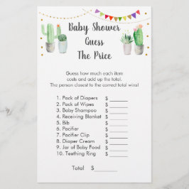 Guld Fiesta Cactus gissar Prist spel