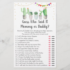 Guld Fiesta Cactus gissar vem som sa att det spela