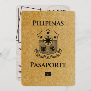 Guld Filippinskt pass Spara datum Spara Datumet