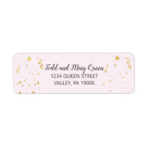 Guld Firande på Rosa Returetiketter
