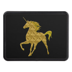 Guld Fire Unicorn Dragkroksskydd