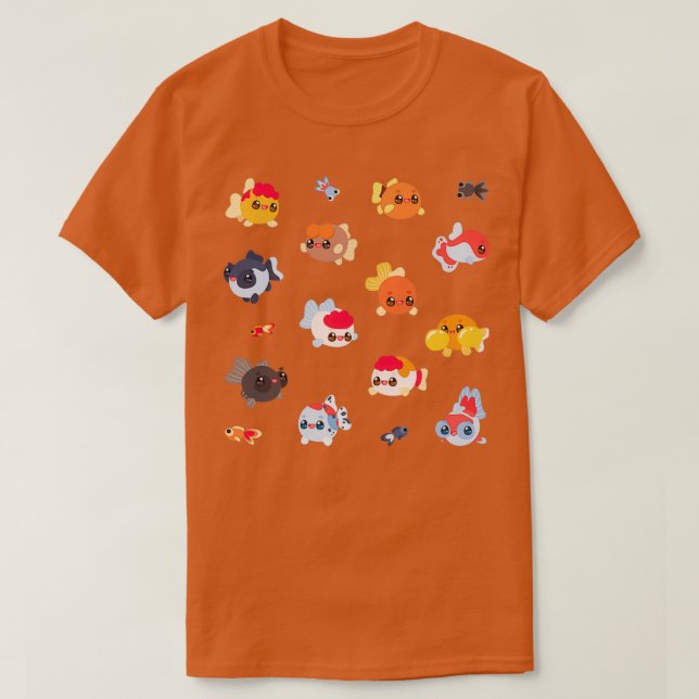 Guld Fish Clipart T Shirt (Design framsida)