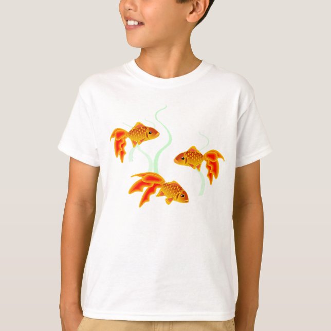 Guld- Fishies T-shirt (Framsida)