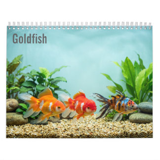 Guld fisk 2027 Väggkalender Kalender