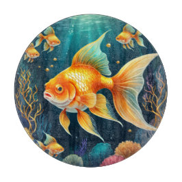 Guld Fisk i undervatten