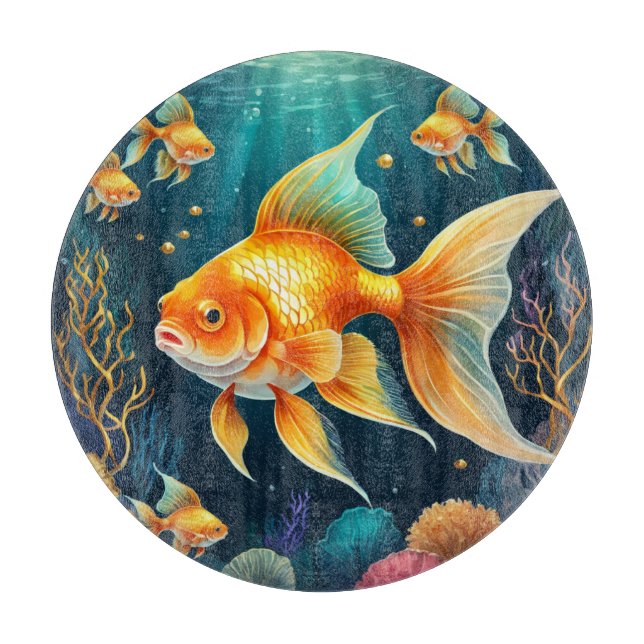 Guld Fisk i undervatten (Framsidan)