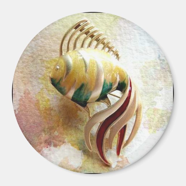 ’Guld fisk’ Magnet (Framsidan)