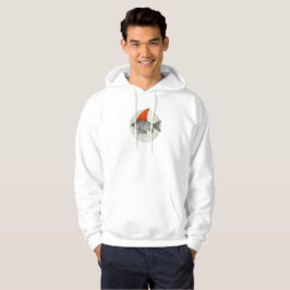 Guld fisk med hajfena hoodie