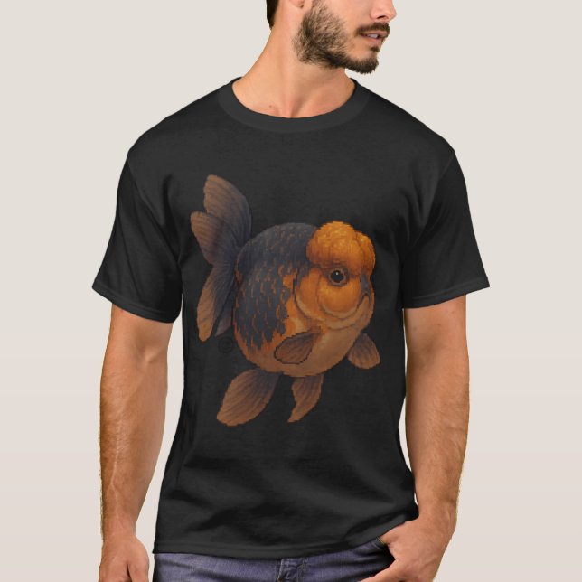 Guld fisk - Pixel Art - 8bit grafik 16bit grafik T Shirt (Framsida)