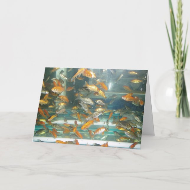 "Guld fisk" Snart Frisk Kort (Framsida)