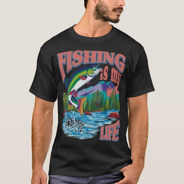 guld fisk t shirt (Framsida)