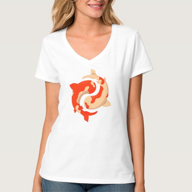 Guld fisk t shirt (Framsida)